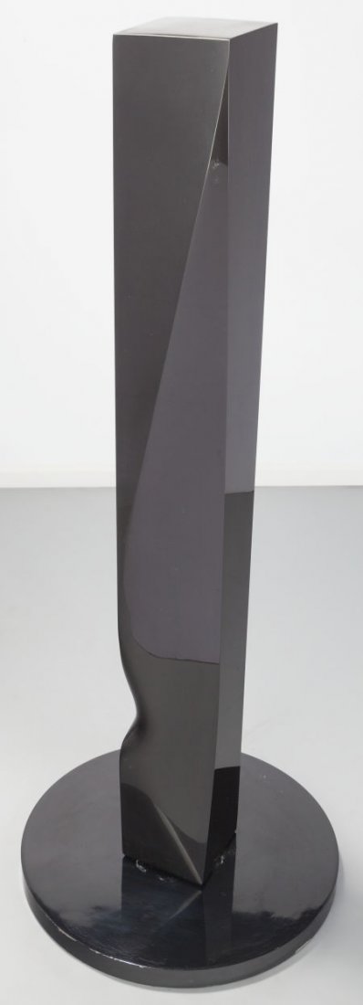Xavier Corberó (Spanish, b. 1935) Miss Sims Blac: Xavier Corberó (Spanish, b. 1935)Miss SimsBlack marble68 inches high (172.7 cm)