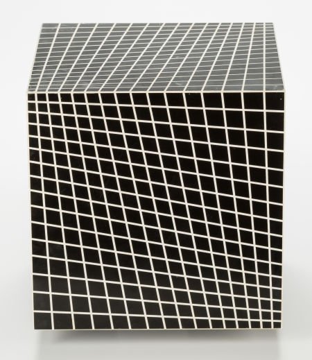 Richard Anuszkiewicz (b. 1930) Untitled, 1968 Pl: Richard Anuszkiewicz (b. 1930)Untitled, 1968Plastic cube multiple in black