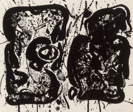 Sam Francis (1923-1994) Dark Egg, 1963 Lithograp: Sam Francis (1923-1994)Dark Egg, 1963Lithograph on Rives BFK paper16-3/