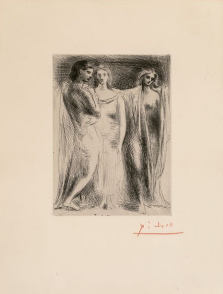 Pablo Picasso (1881-1973) Les trois femmes, 1922: Pablo Picasso (1881-1973) Les trois femmes, 1922 Drypoint and etching on Arch