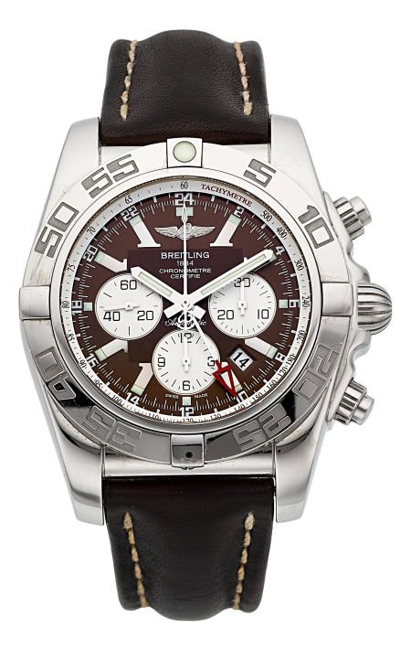 Breitling Chronomat GMT Certified Chronometer Ch: Breitling Chronomat GMT Certified Chronometer Chronograph Wristwatch Case: stainless steel