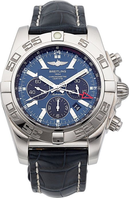 Breitling Chronomat GMT Certified Chronometer Ch: Breitling Chronomat GMT Certified Chronometer Chronograph Wristwatch Case: stainless steel