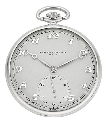 Vacheron & Constantin Rare Aluminum Presentation: Vacheron & Constantin Rare Aluminum Presentation Pocket Watch, circa 1951 Case: No. 319182