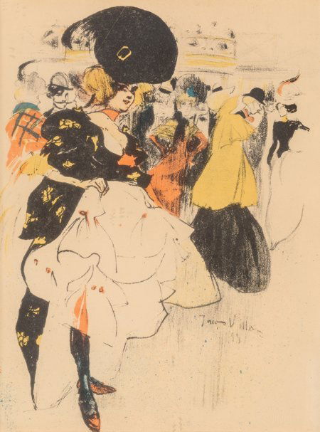 Jacques Villon (French, 1875-1963) Danseuses au: Jacques Villon (French, 1875-1963)Danseuses au Moulin Rouge and Ed. Saget Paris