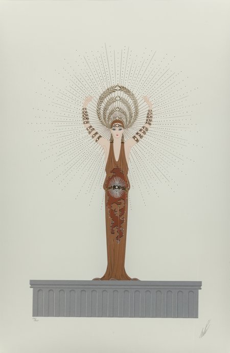 Erté (Romain de Tirtoff) (Russian/French, 1892-1: Erté (Romain de Tirtoff) (Russian/French, 1892-1990)Diana, The Myths, 1985E