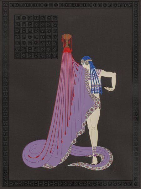 Erté (Romain de Tirtoff) (Russian/French, 1892-1: Erté (Romain de Tirtoff) (Russian/French, 1892-1990)Salome's SlaveEmbossed