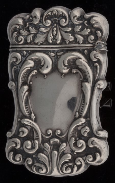 An American Silver Bulldog Trick Match Safe, Att: An American Silver Bulldog Trick Match Safe, Attributed to