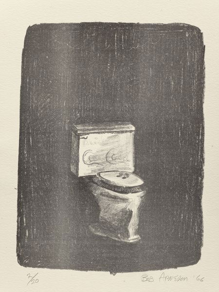 Robert Arneson (American, 1930-1992) Coca-Cola T: Robert Arneson (American, 1930-1992)Coca-Cola Toilet, 1966Lithograph12