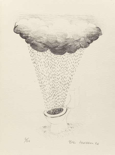 Robert Arneson (American, 1930-1992) Untitled (R: Robert Arneson (American, 1930-1992)Untitled (Rainy Toilet), 1966Lithograph