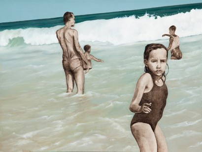Rosalyn Bodycomb (American, b. 1958) Ipanema V,: Rosalyn Bodycomb (American, b. 1958)Ipanema V, 2006Oil on canvas13 x 17