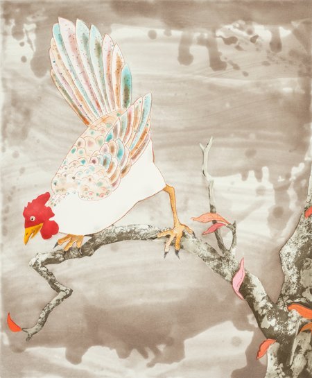 Laura Owens (American, b. 1970) Untitled (LO270): Laura Owens (American, b. 1970) Untitled (LO270), 2004 Aquatint with soft gro