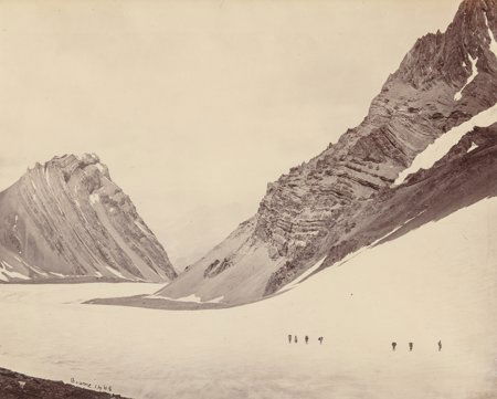 Samuel Bourne (British, 1834-1912) Manirang Pass: Samuel Bourne (British, 1834-1912)Manirang Pass, circa 1862Albumen9 x 11 inches