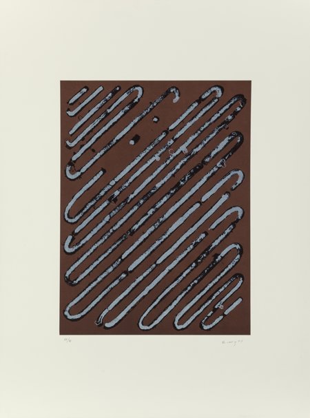 Ed Moses (American, b. 1926) Untitled, 1989 Lith: Ed Moses (American, b. 1926)Untitled, 1989Lithograph in colors on wove paper18