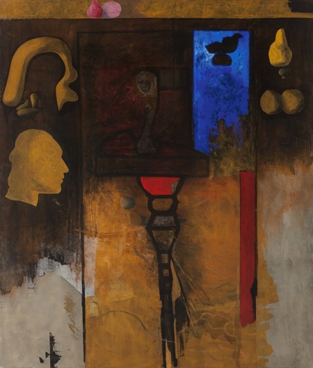 Jorge Castillo (Spanish, 1933-1992) Portrait of: Jorge Castillo (Spanish, 1933-1992)Portrait of MarienzaAcrylic on canvas70 x 60