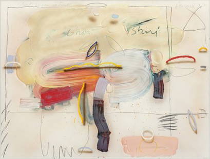 James Harvard (American, b. 1937) Ghost Dance Sh: James Harvard (American, b. 1937)Ghost Dance Shirt, 1977Oil on canvas55 x 72 in
