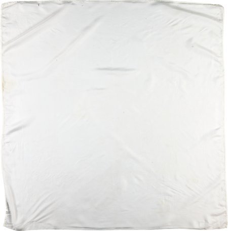 Elvis Presley-Owned White Scarf, Gifted to Wife : Elvis Presley-Owned White Scarf, Gifted to Wife of Sonny West, with LOA. A 34" square si