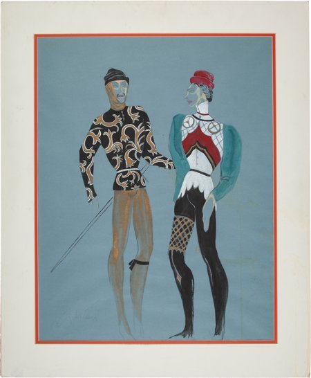 A Costume Design Sketch by Gilbert Adrian from t (1 of 1)
