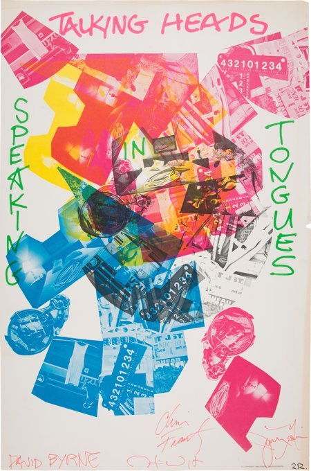 Talking Heads Signed Speaking in Tongues Poster (1 of 3)