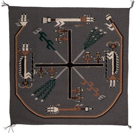 A Navajo Sandpainting Weaving Whirling Logs Mary (1 of 2)