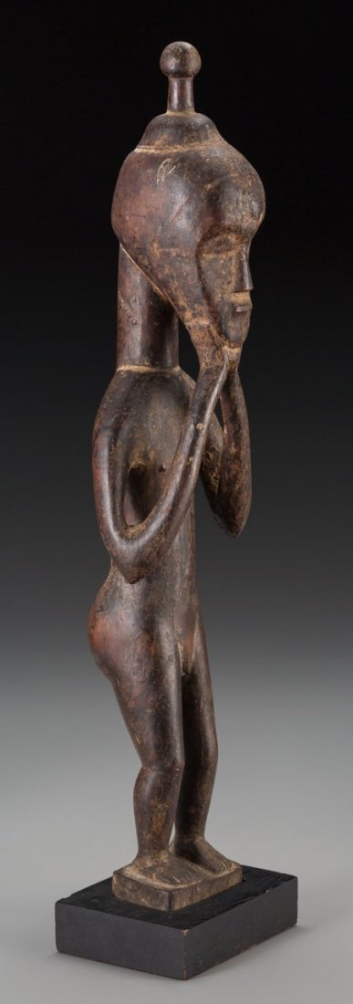 BAULE, Ivory Coast Standing Male Figure   Wood, (1 of 3)