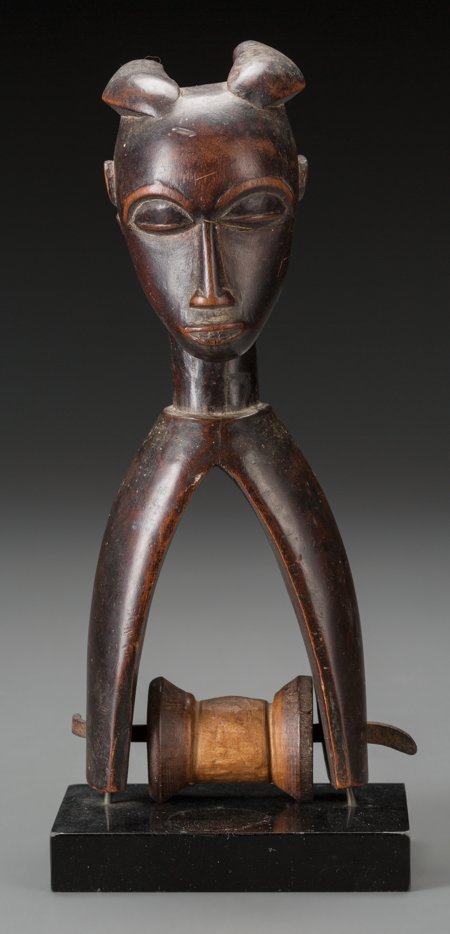 GURO, Ivory Coast Heddle Pulley   Wood  This Gur (1 of 2)