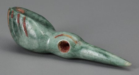 A Maya Jade Pendant c. 600 - 800 AD   A Maya jad (1 of 3)