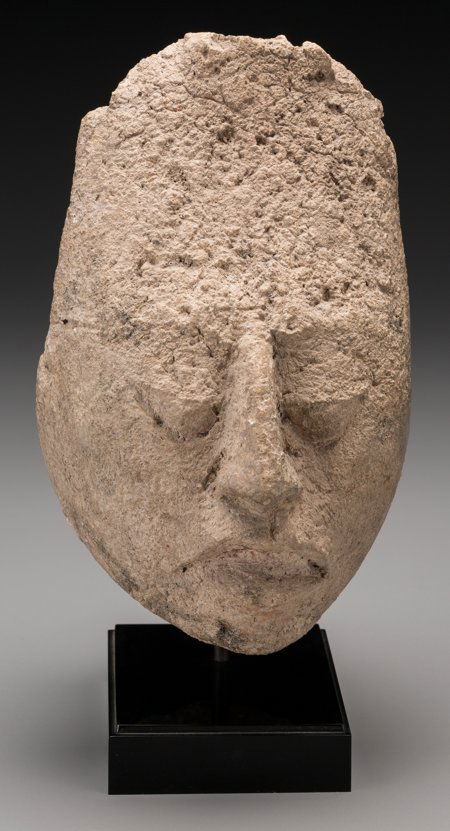 A Maya Stucco Head c. 600 - 800 AD    The image (1 of 2)