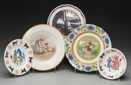 Five Wedgwood Ceramics: Big Top Bowl and Plate, : Five Wedgwood Ceramics: Big Top Bowl and Plate, Portrait Pl