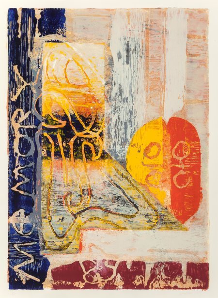 John Walker (British, b. 1939) Memory IV, 1989 S: John Walker (British, b. 1939)Memory IV, 1989Screenprint and woodblock in c