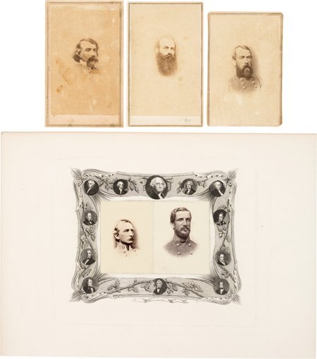 Confederate Cartes-de-Visite: James Lawson Kempe: Confederate Cartes-de-Visite: James Lawson Kemper, Samuel Jones, John Marshall Jones and Joseph Brevar
