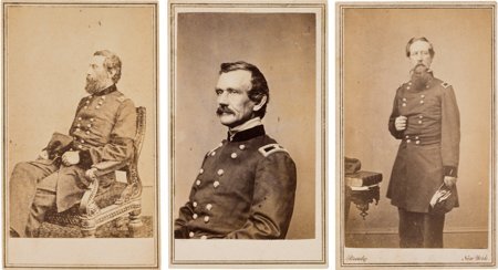 Union Cartes-de-Visite: Henry Jackson Hunt, Andr: Union Cartes-de-Visite: Henry Jackson Hunt, Andrew Atkinson Humphreys and Albion Parris Howe.&