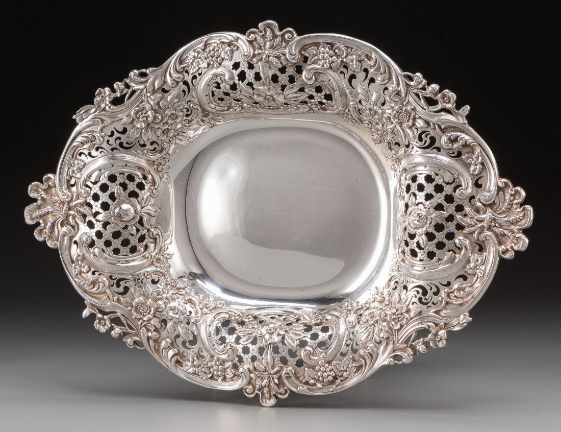 A Tiffany & Co. Silver Reticulated Center Bowl, (1 of 3)