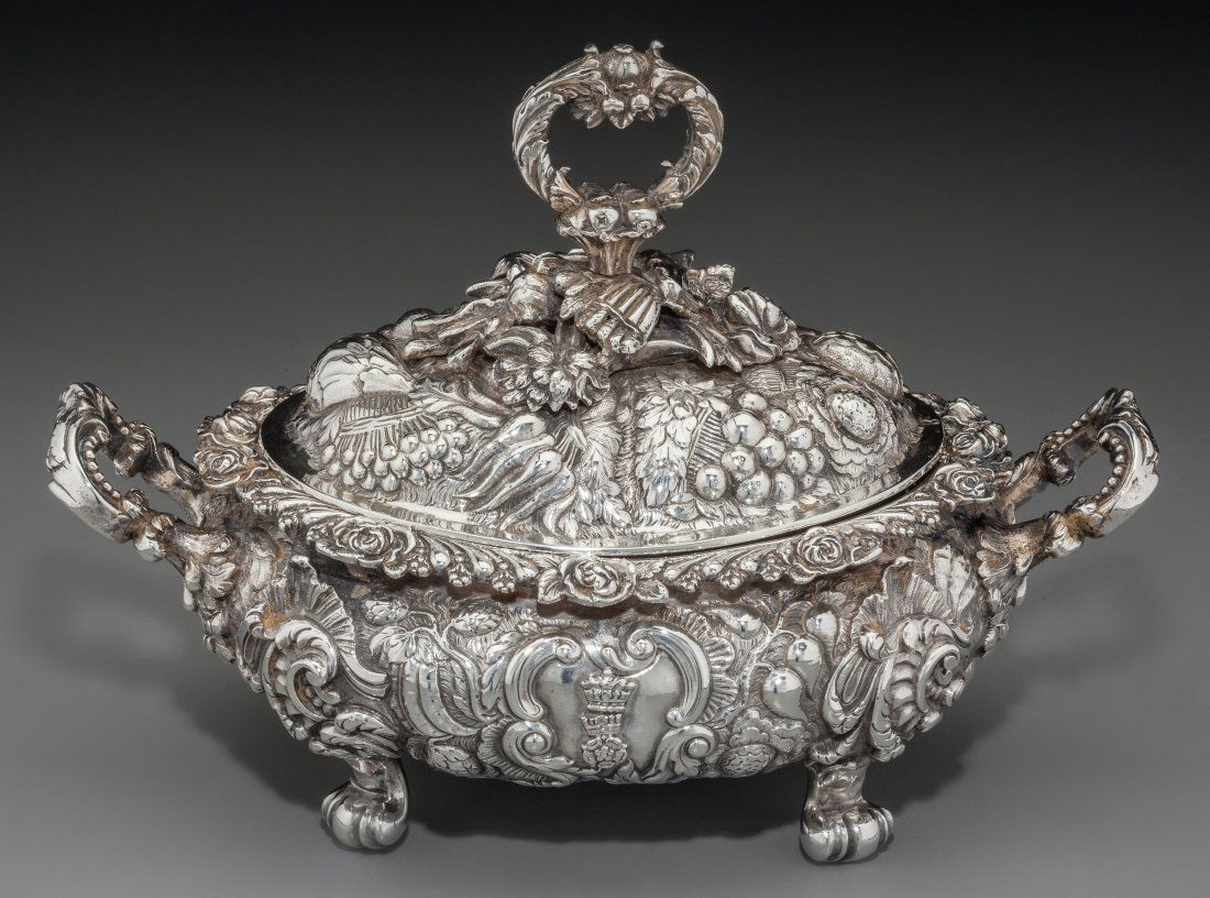 A Small Edward Farrell George IV Silver Covered (1 of 3)