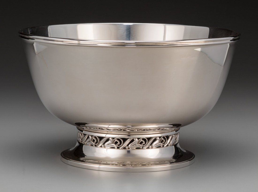 An Alphonse La Paglia Silver Punch Bowl by Inter (1 of 3)