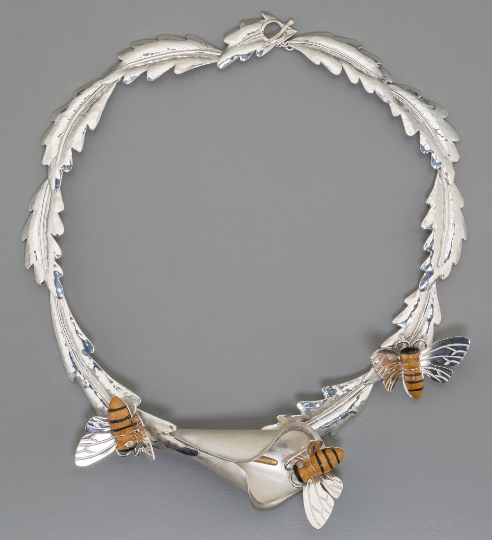 An Emilia Castillo Silver and Hardstone Necklace (1 of 4)