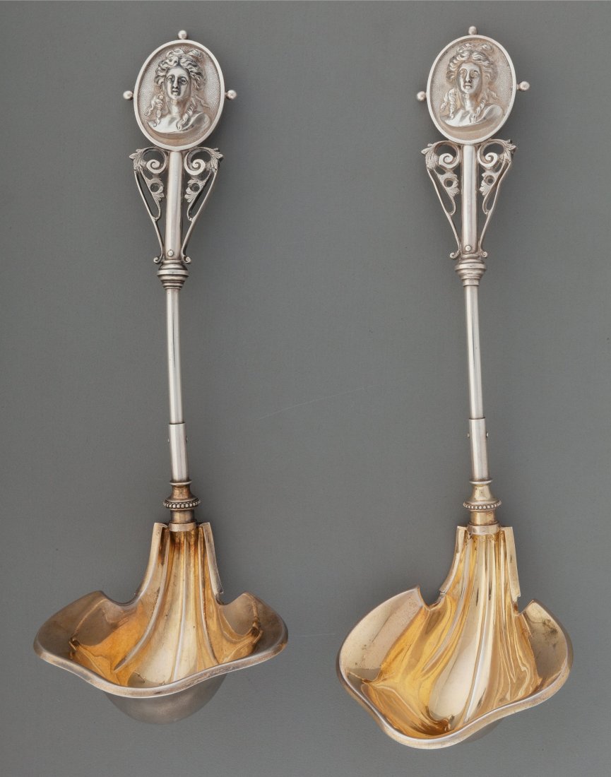 A Pair of Wood and Hughes Medallion Pattern Part (1 of 3)