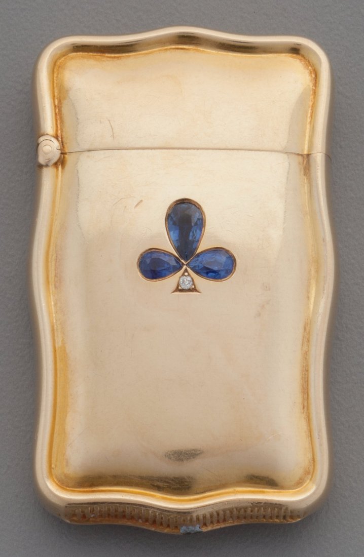 A Woods & Chatellier 14K Gold, Sapphire and Diam (1 of 3)