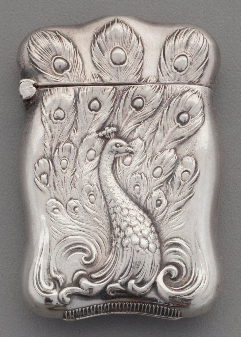 An American Partial Gilt Silver Match Safe with (1 of 3)