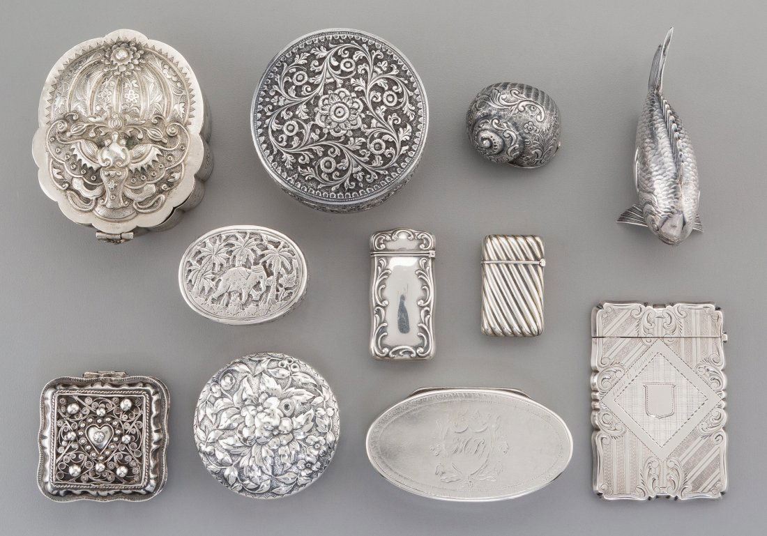 A Group of Eleven Silver Articles, 19th-20th cen (1 of 2)