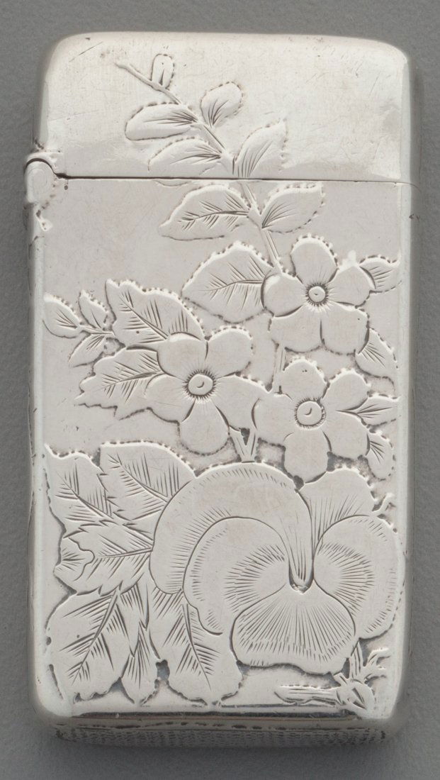 A Gorham Silver Floral Match Safe, Providence, R (1 of 3)