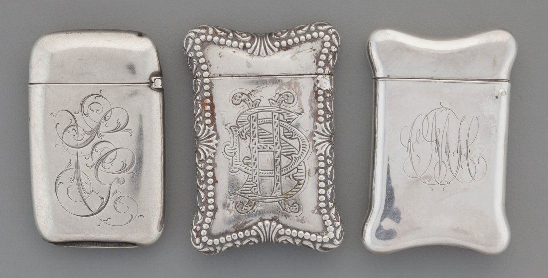 A Gilbert and Two American Silver Match Safes wi (1 of 3)