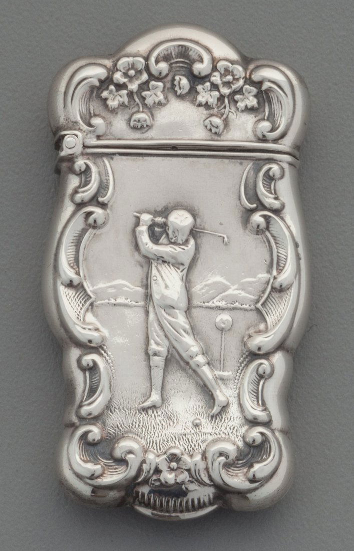 A Gilbert Partial Gilt Silver Match Safe with Go (1 of 3)