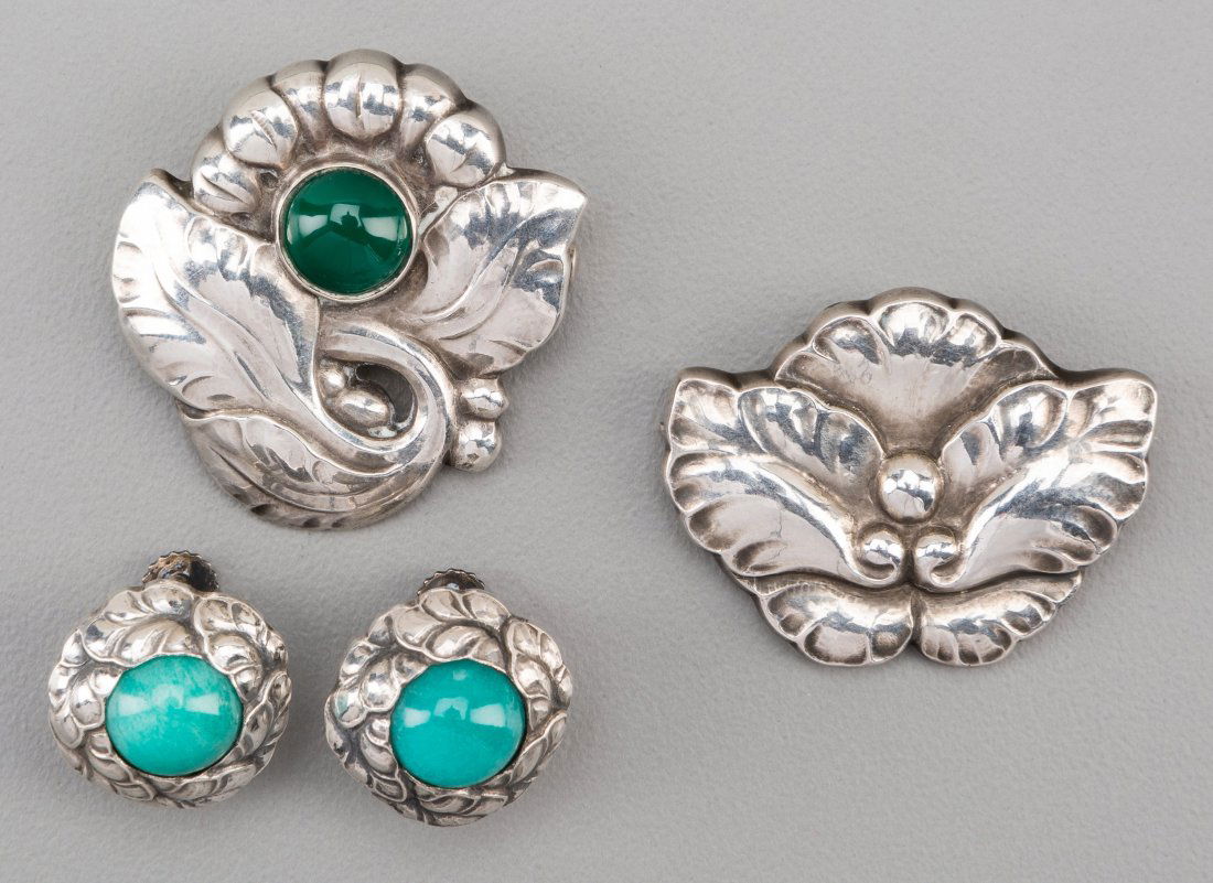 A Group of Four Georg Jensen Silver and Hardston (1 of 3)