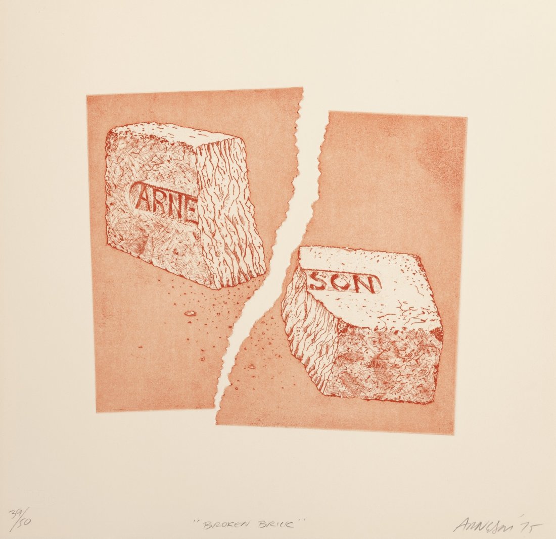 Robert Arneson (1930-1992) California Brick, Bro: Robert Arneson (1930-1992)California Brick, Broken Brick, Moby Brick, New Brick/Old Sto