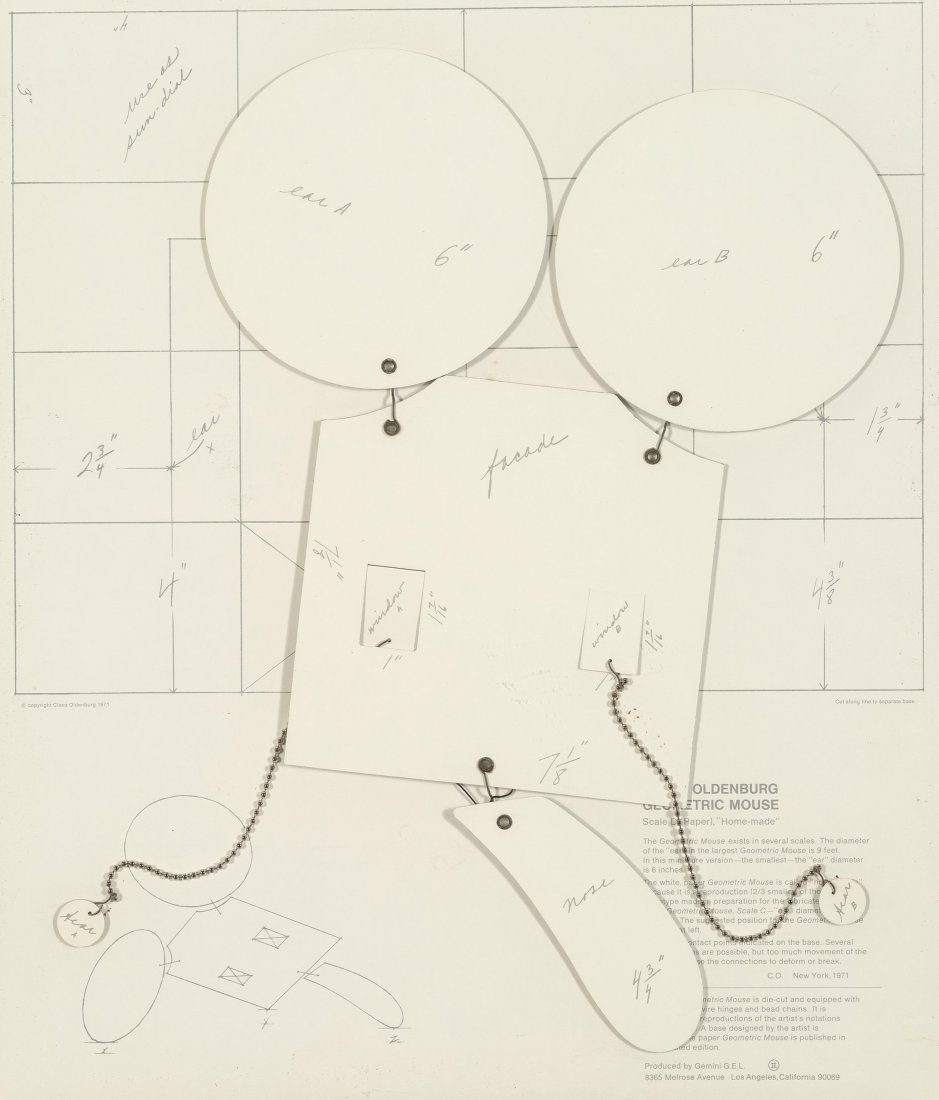 Claes Oldenburg (b. 1929) Geometric Mouse, Scale (1 of 2)