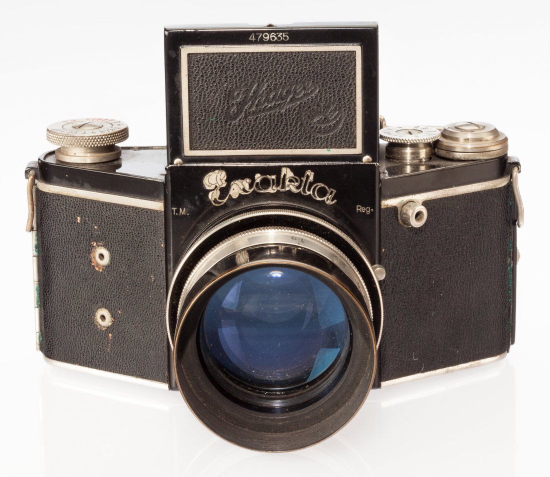 Ihagee Night Exakta B SLR Camera German c. 1936,: Ihagee Night Exakta B SLR Camera German c. 1936, No. 479635, for exposures with 4 x 6.5cm o