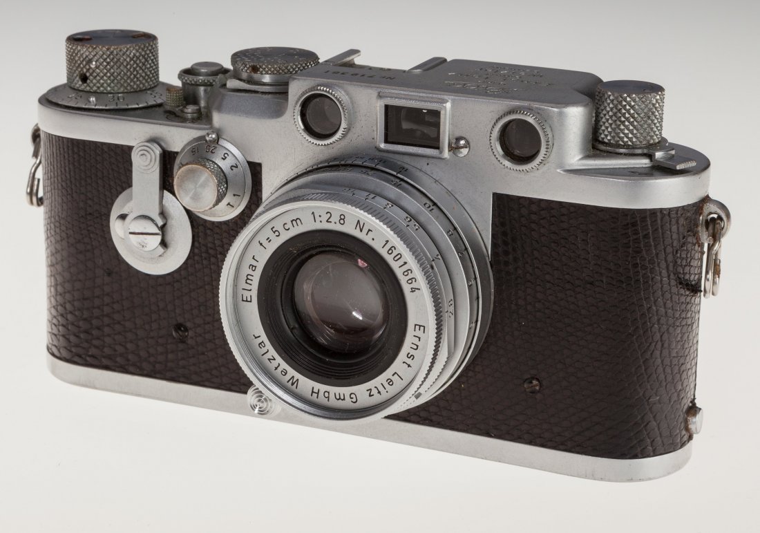 Leica IIIf Black Dial Rangefinder Camera German,: Leica IIIf Black Dial Rangefinder Camera German, 1954, No. 719361, for exposures 24 x 36mm