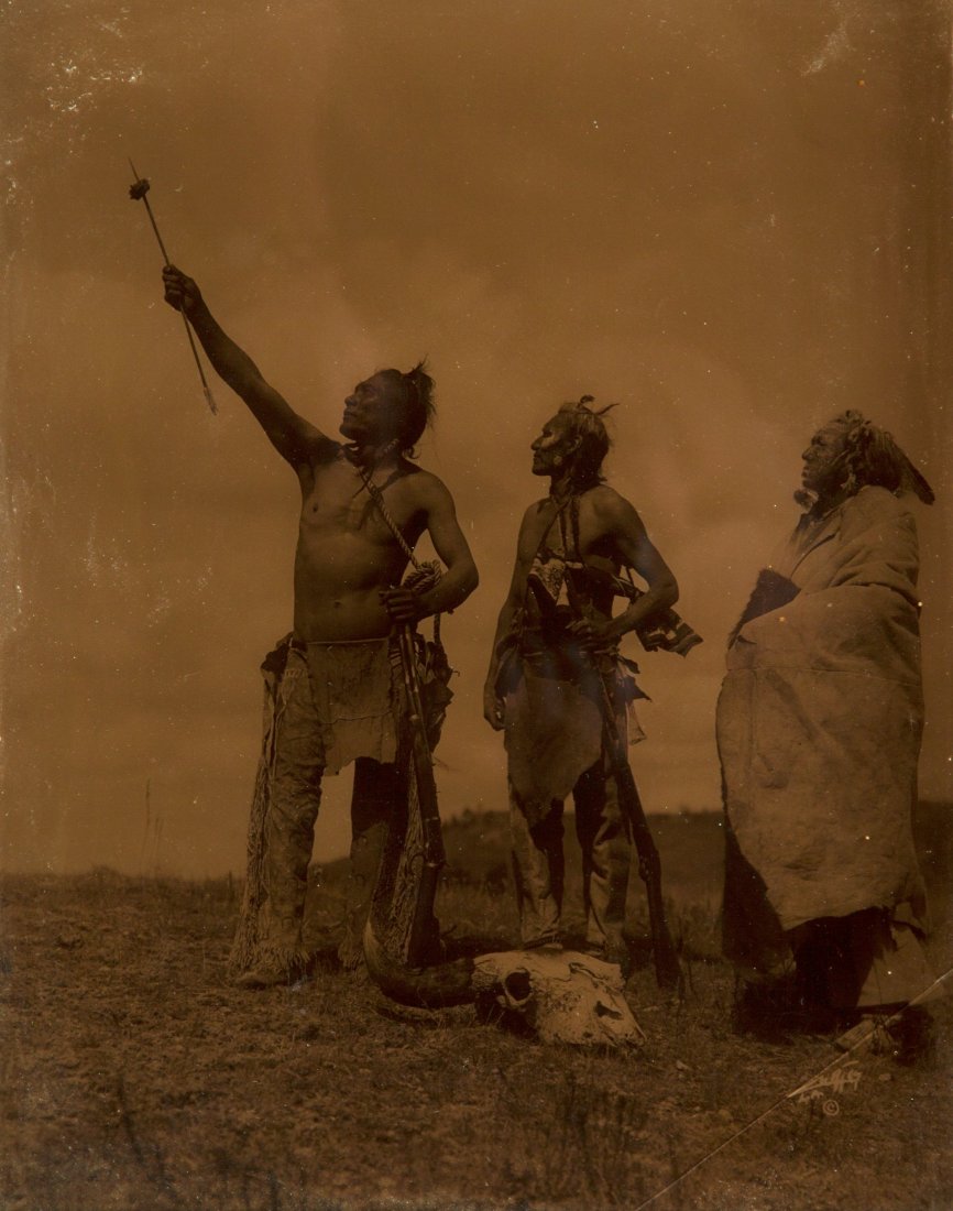 Edward Sheriff Curtis (American, 1868-1952) The : Edward Sheriff Curtis (American, 1868-1952) The Oath, Apsaroke, 1908 Orotone<