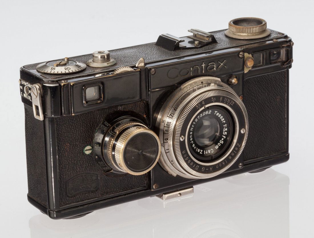 Zeiss Contax I(e) Rangefinder Camera German, 193: Zeiss Contax I(e) Rangefinder CameraGerman, 1934, No. Y 29313, with Zeiss Tessar 50mm f/3.