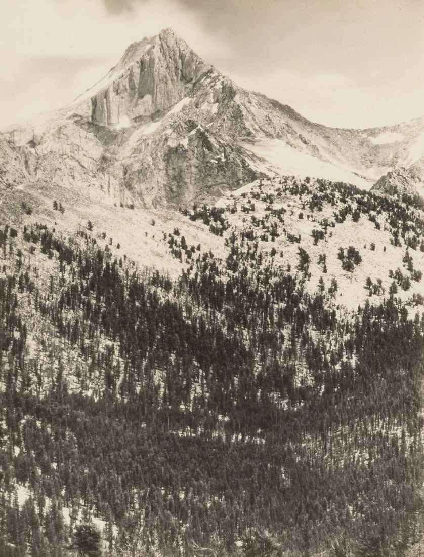 Ansel Adams (American, 1902-1984) Mount Clarence: Ansel Adams (American, 1902-1984)Mount Clarence King, Southern Sierra, fro